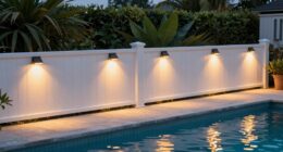 top solar pool fence lights
