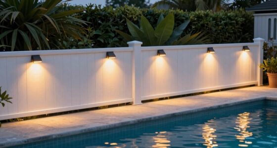 top solar pool fence lights