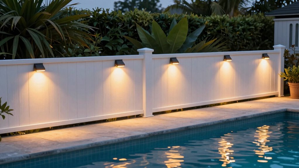top solar pool fence lights