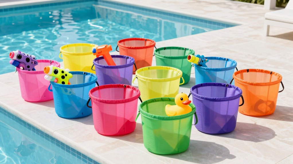 top waterproof pool toy baskets