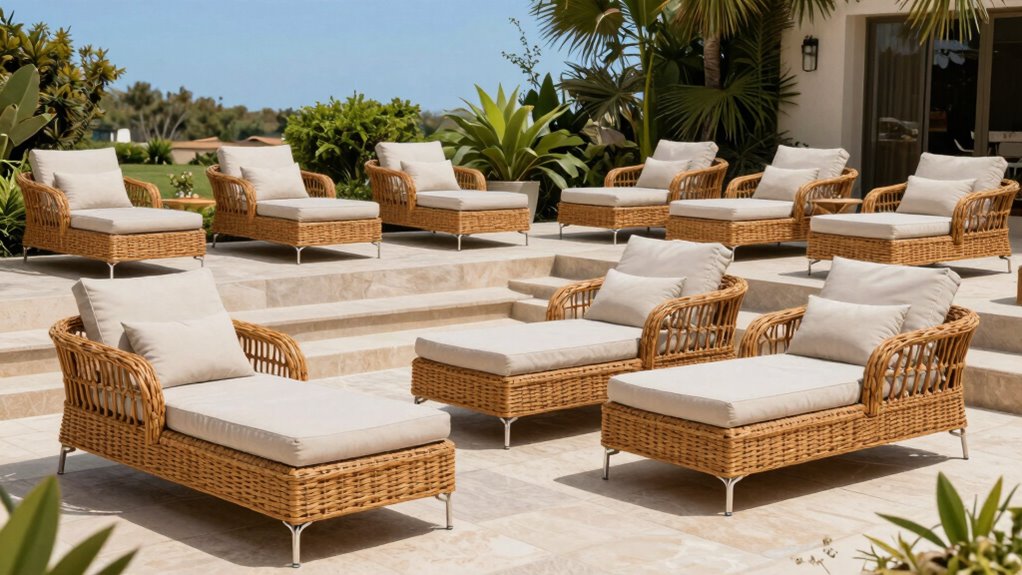 top wicker lounge sets