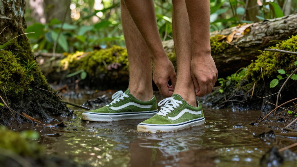Vans’ Mossy Authentic Sneaker Shines From The Swamp