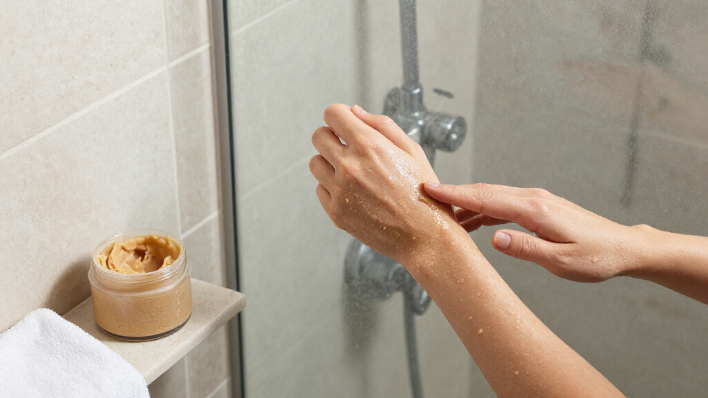 As A Serial Self-Tanner, This New Tan Removing Scrub Is My Favorite Shower Essential